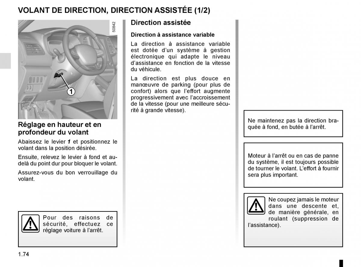 Renault Koleos II 2 manuel du proprietaire / page 80