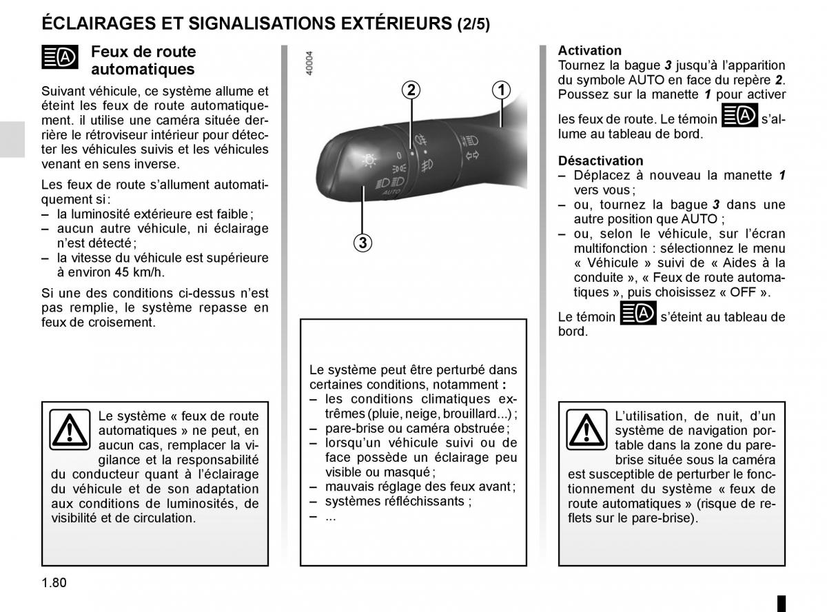 Renault Koleos II 2 manuel du proprietaire / page 86