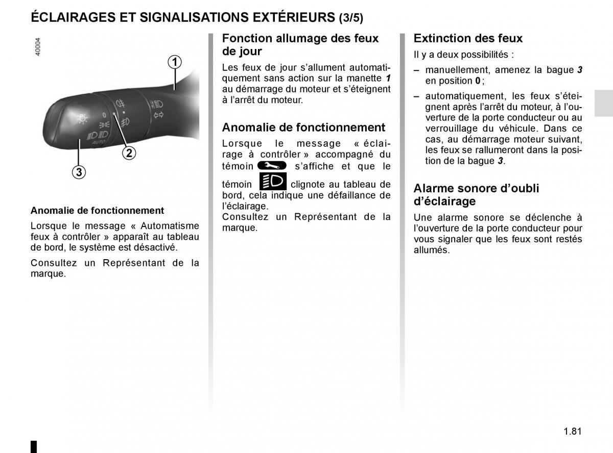 Renault Koleos II 2 manuel du proprietaire / page 87