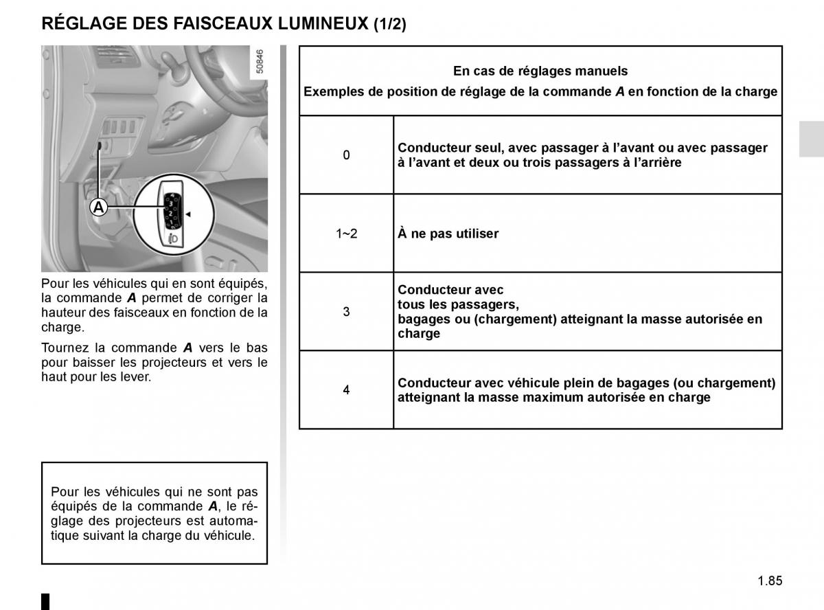 Renault Koleos II 2 manuel du proprietaire / page 91