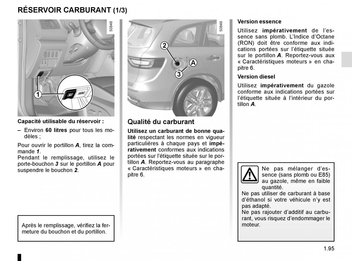 Renault Koleos II 2 manuel du proprietaire / page 101