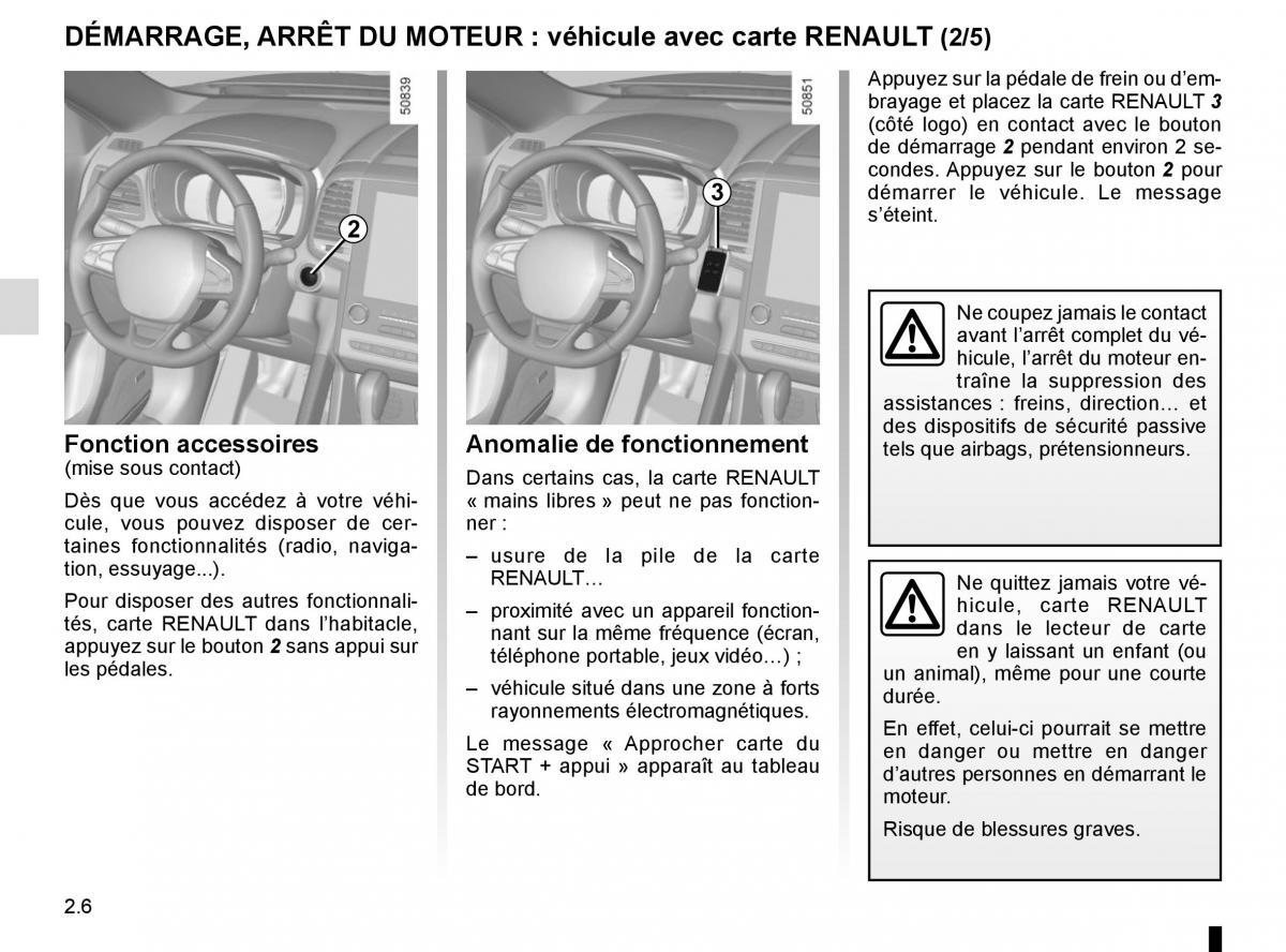 Renault Koleos II 2 manuel du proprietaire / page 110