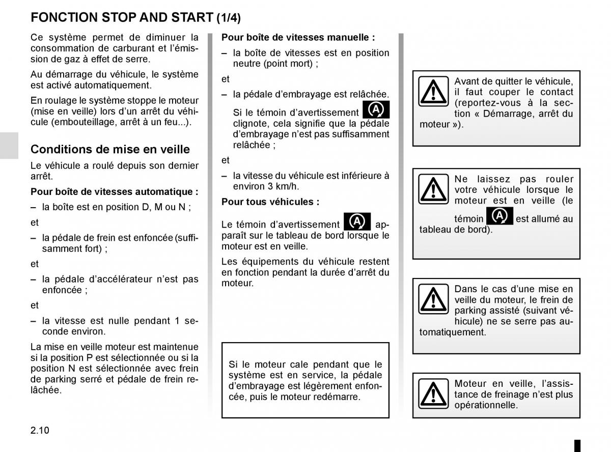 Renault Koleos II 2 manuel du proprietaire / page 114