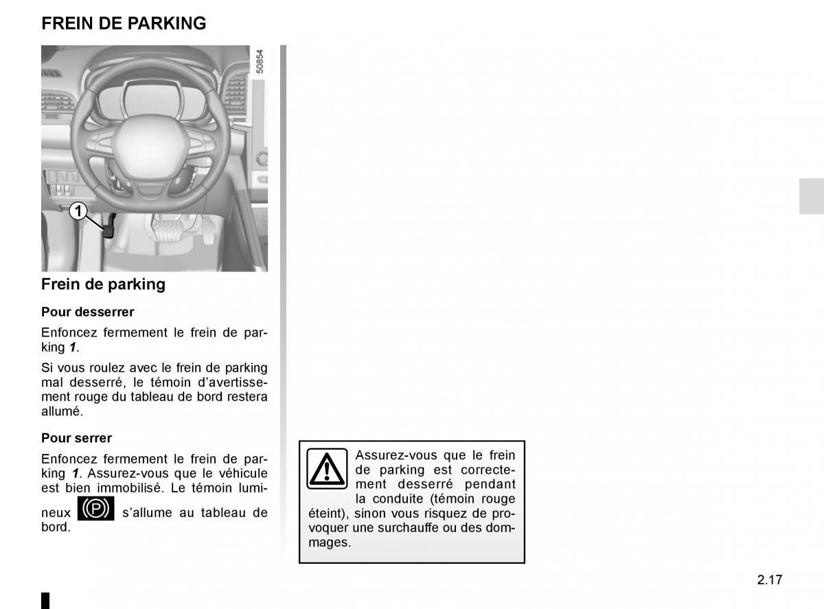 Renault Koleos II 2 manuel du proprietaire / page 121