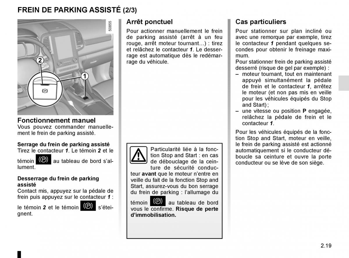 Renault Koleos II 2 manuel du proprietaire / page 123