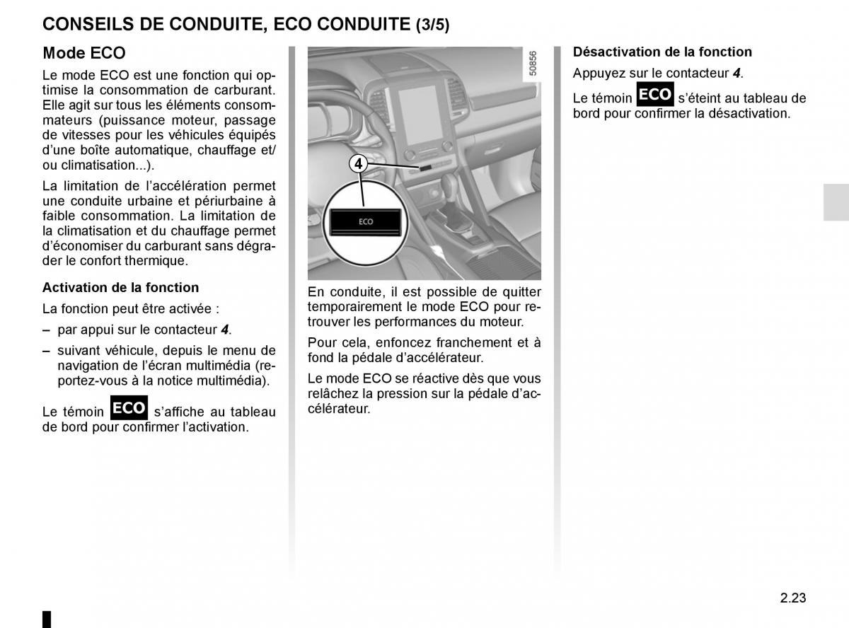 Renault Koleos II 2 manuel du proprietaire / page 127