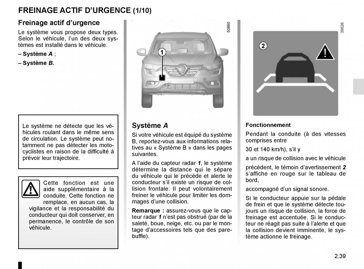 Renault Koleos II 2 manuel du proprietaire / page 143