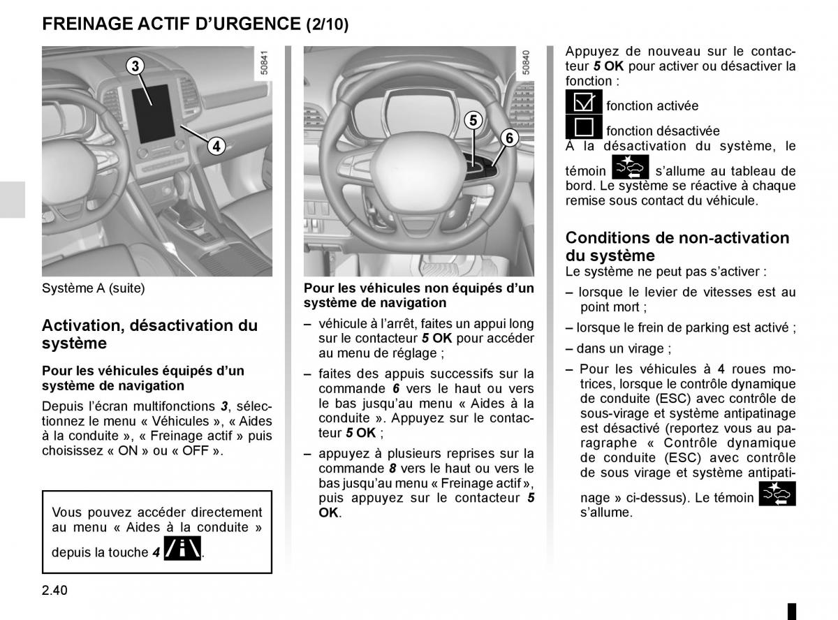 Renault Koleos II 2 manuel du proprietaire / page 144