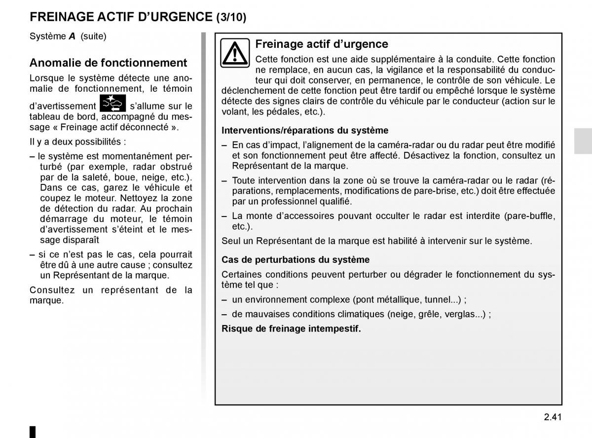 Renault Koleos II 2 manuel du proprietaire / page 145