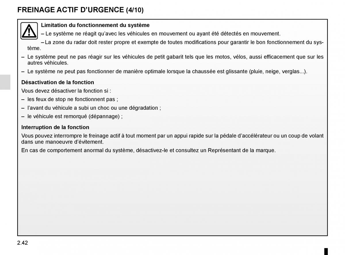 Renault Koleos II 2 manuel du proprietaire / page 146