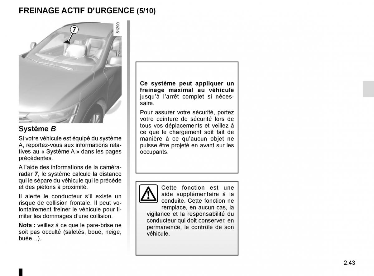 Renault Koleos II 2 manuel du proprietaire / page 147