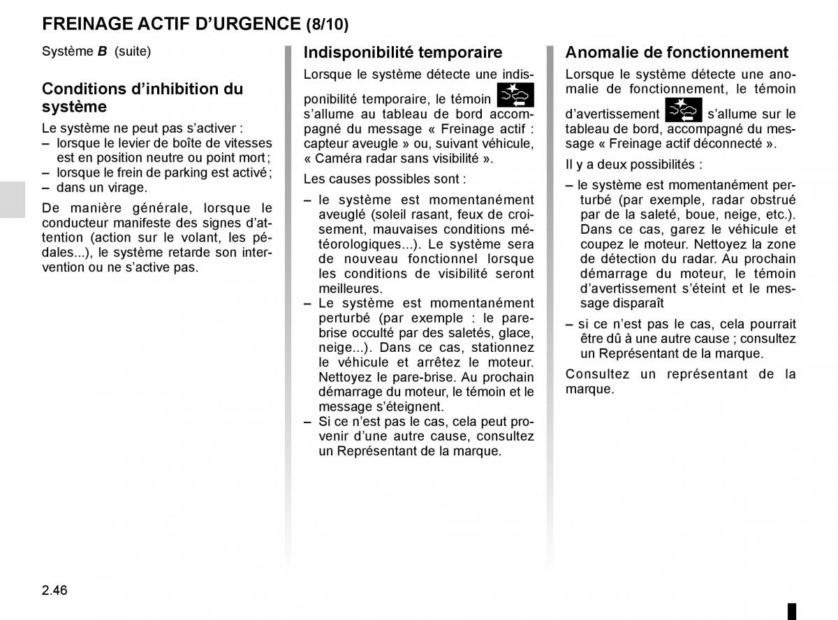 Renault Koleos II 2 manuel du proprietaire / page 150