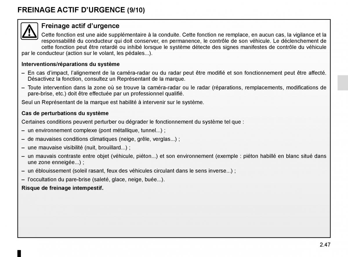 Renault Koleos II 2 manuel du proprietaire / page 151