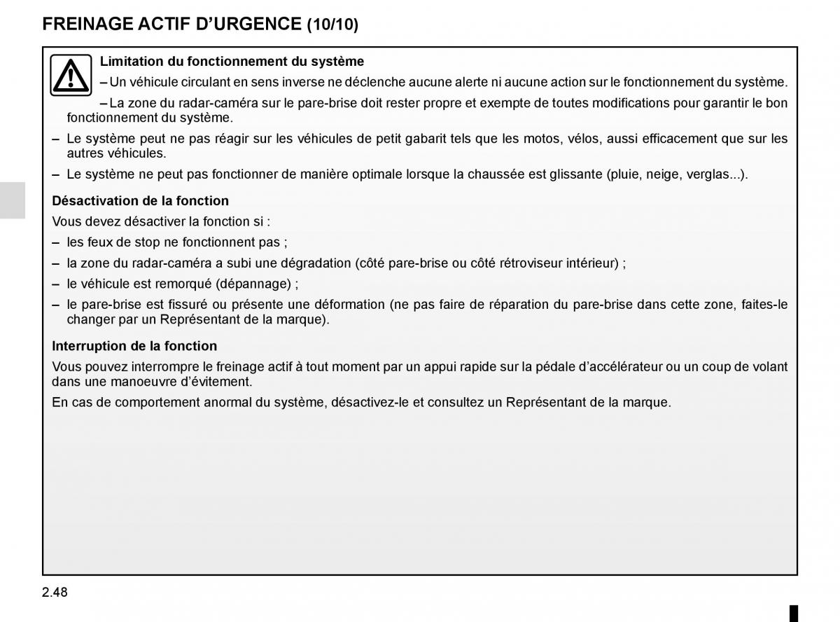 Renault Koleos II 2 manuel du proprietaire / page 152