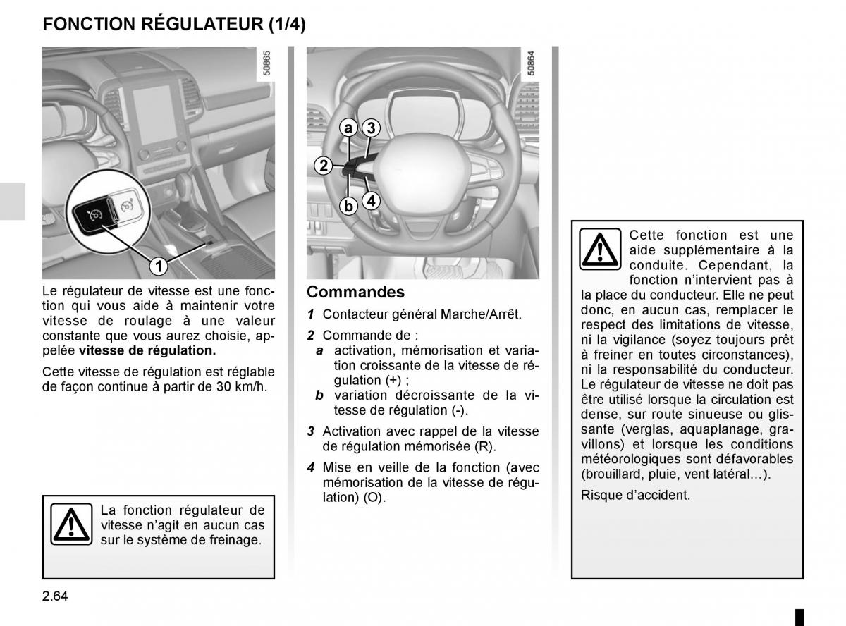 Renault Koleos II 2 manuel du proprietaire / page 168