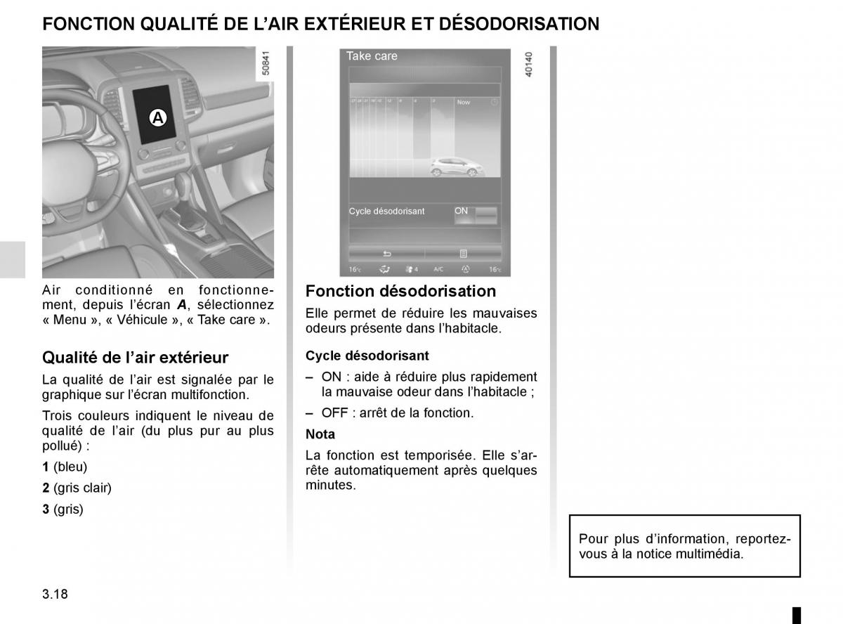 Renault Koleos II 2 manuel du proprietaire / page 206