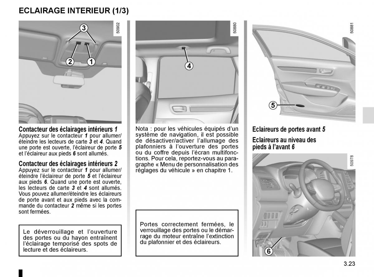 Renault Koleos II 2 manuel du proprietaire / page 211