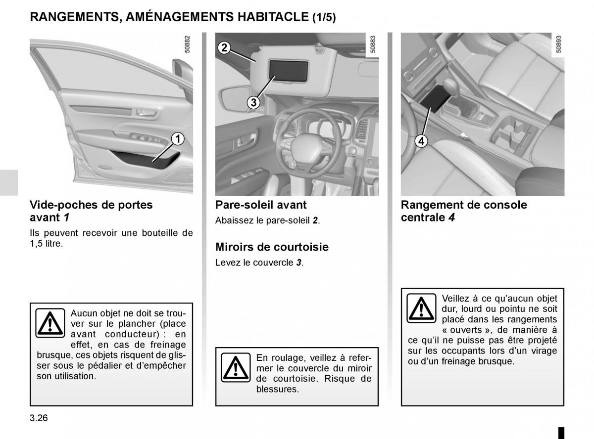 Renault Koleos II 2 manuel du proprietaire / page 214