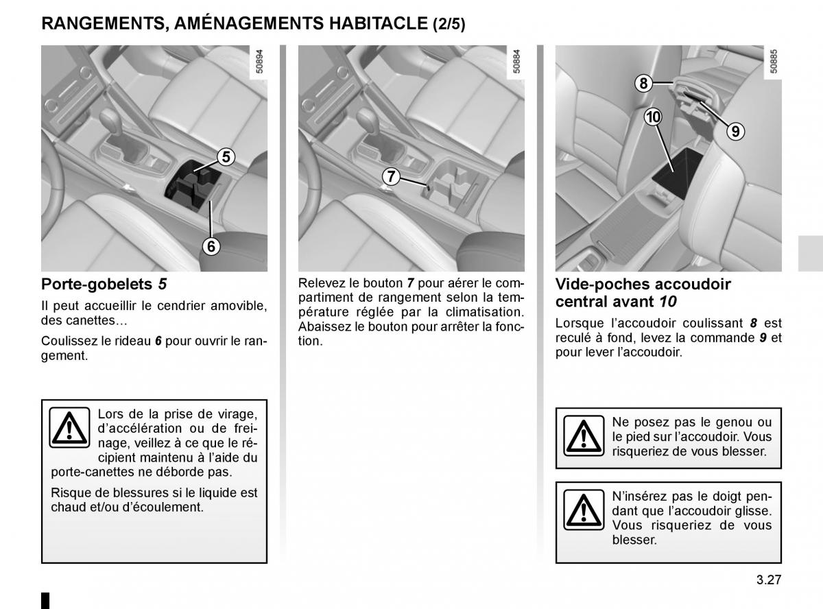 Renault Koleos II 2 manuel du proprietaire / page 215