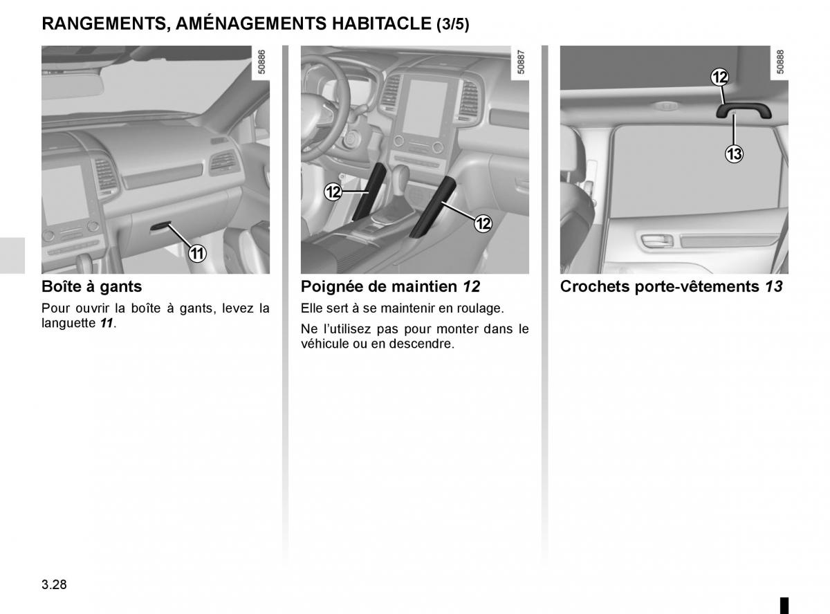 Renault Koleos II 2 manuel du proprietaire / page 216