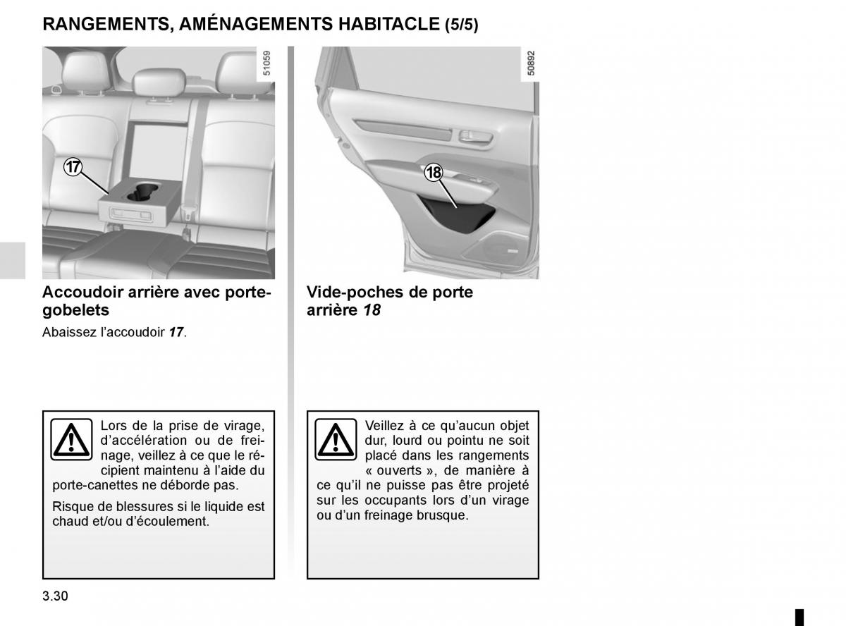 Renault Koleos II 2 manuel du proprietaire / page 218