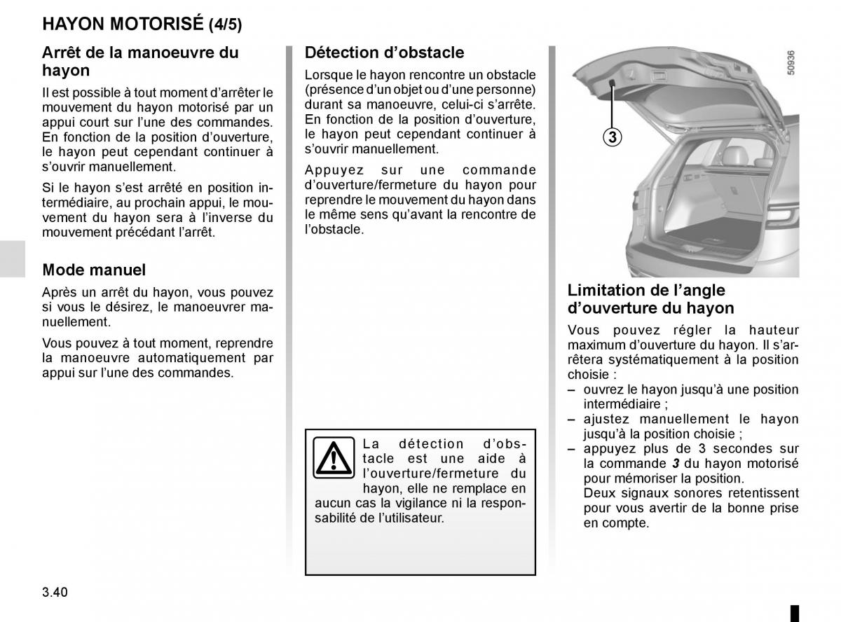 Renault Koleos II 2 manuel du proprietaire / page 228