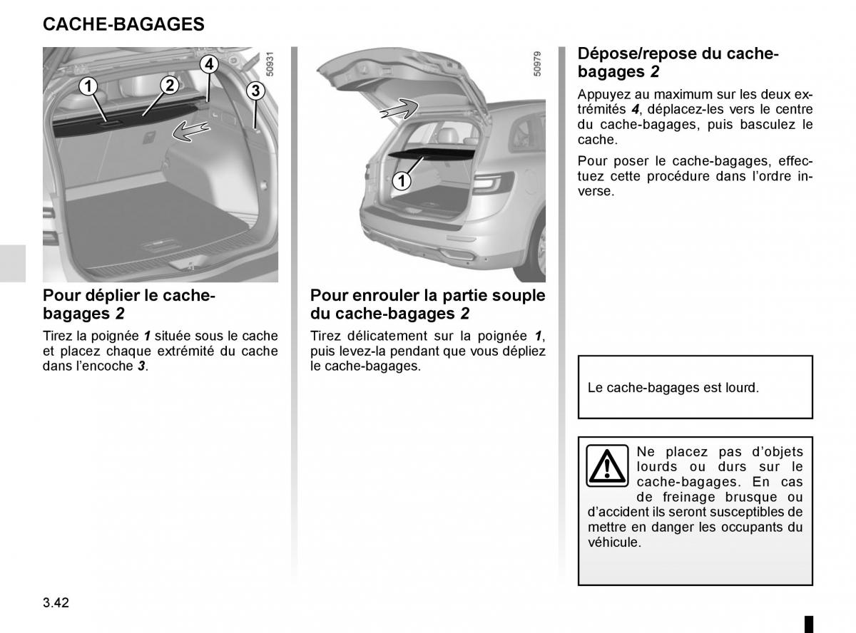 Renault Koleos II 2 manuel du proprietaire / page 230