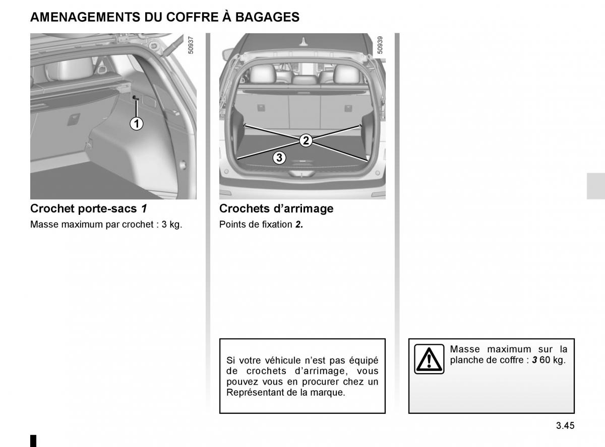 Renault Koleos II 2 manuel du proprietaire / page 233