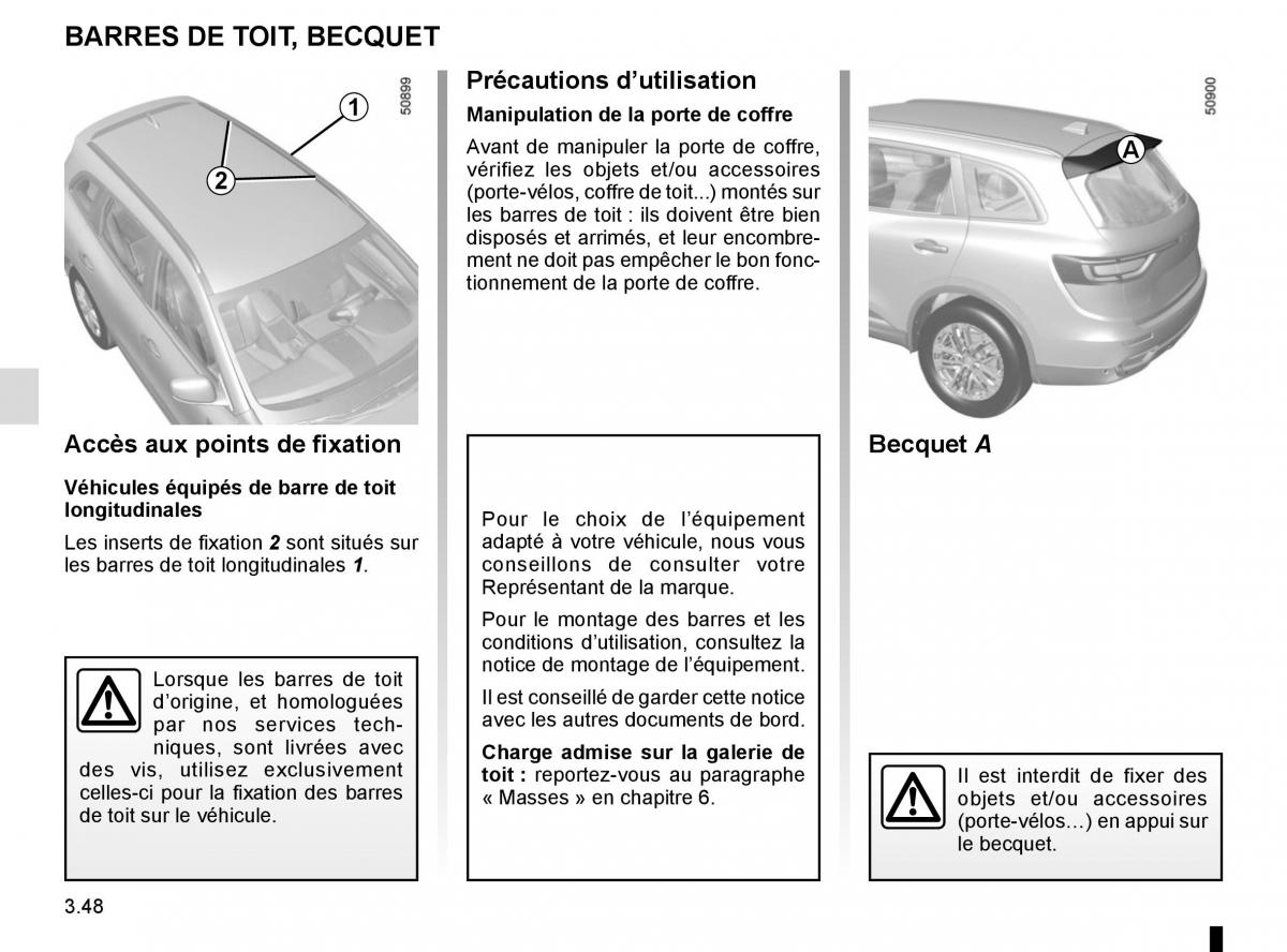 Renault Koleos II 2 manuel du proprietaire / page 236