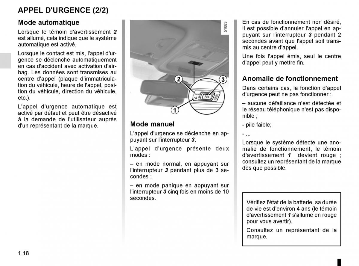 Renault Koleos II 2 manuel du proprietaire / page 24