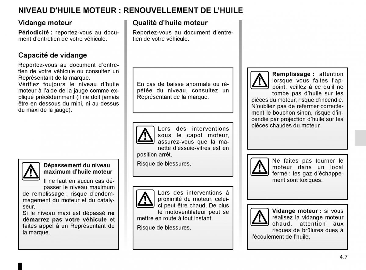 Renault Koleos II 2 manuel du proprietaire / page 245