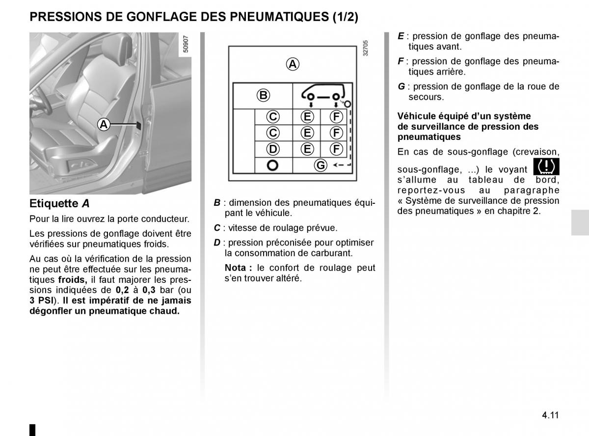 Renault Koleos II 2 manuel du proprietaire / page 249