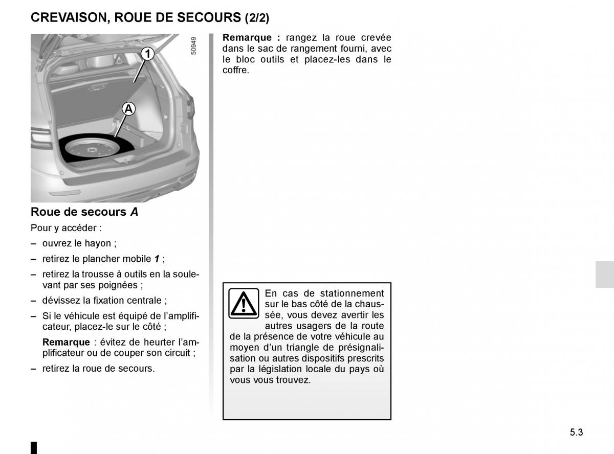 Renault Koleos II 2 manuel du proprietaire / page 259