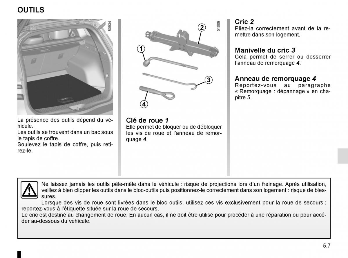 Renault Koleos II 2 manuel du proprietaire / page 263