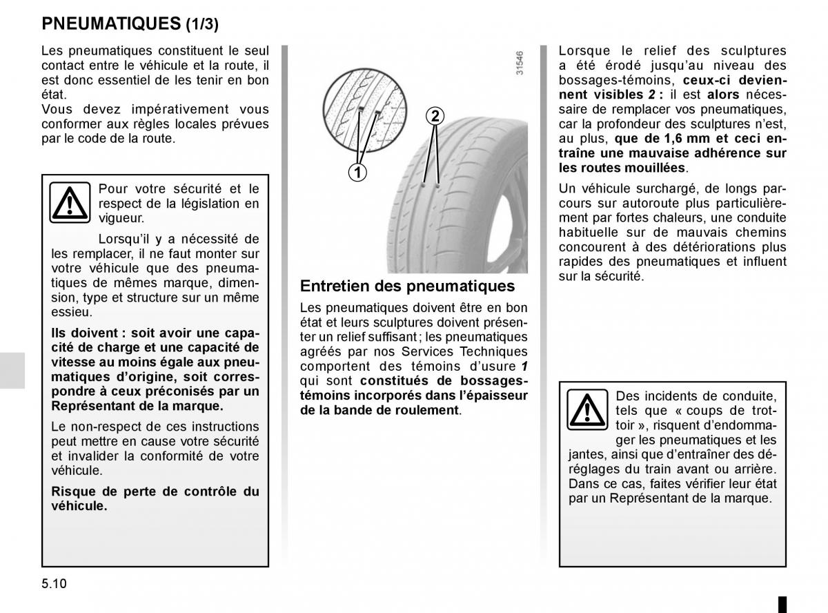 Renault Koleos II 2 manuel du proprietaire / page 266