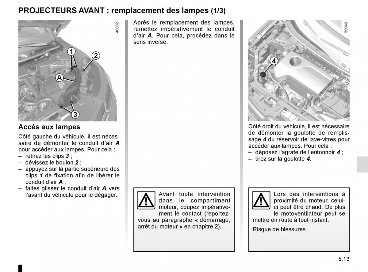 Renault Koleos II 2 manuel du proprietaire / page 269