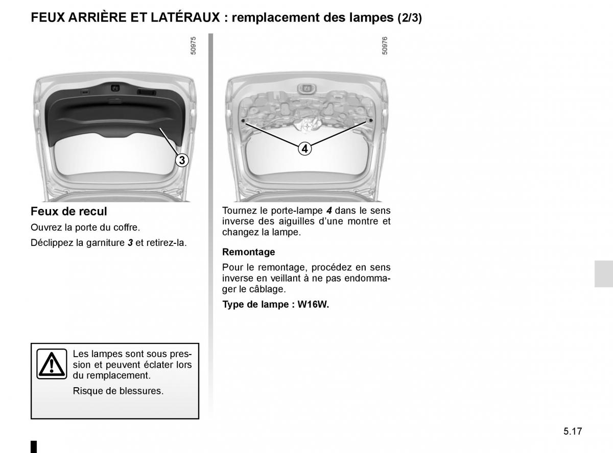 Renault Koleos II 2 manuel du proprietaire / page 273