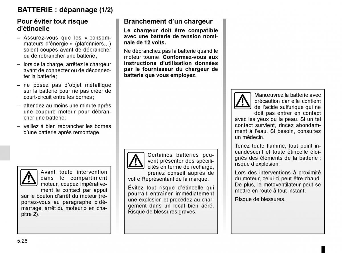 Renault Koleos II 2 manuel du proprietaire / page 282