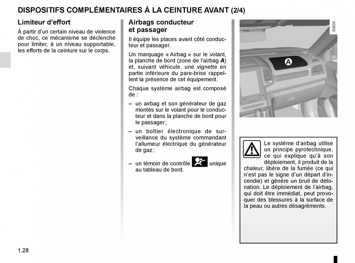 Renault Koleos II 2 manuel du proprietaire / page 34