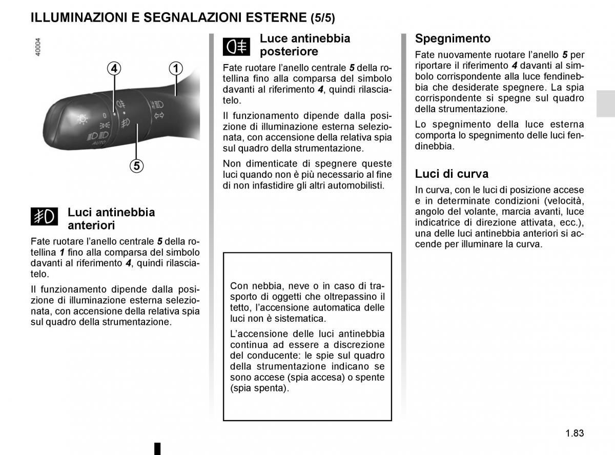 Bedienungsanleitung Renault Koleos II 2 manuale del proprietario / page 89