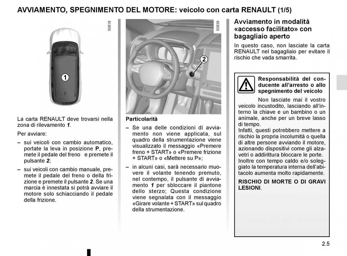 Bedienungsanleitung Renault Koleos II 2 manuale del proprietario / page 109