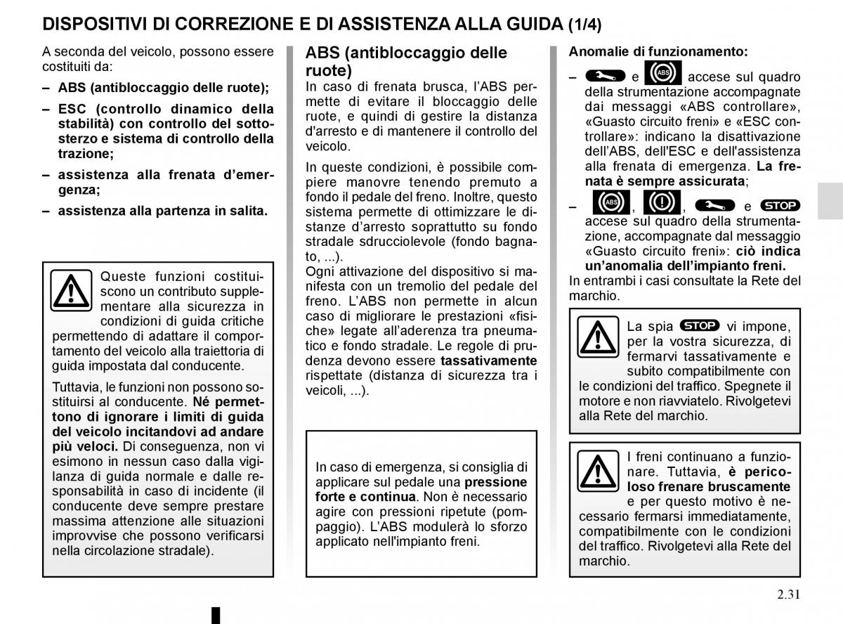 Bedienungsanleitung Renault Koleos II 2 manuale del proprietario / page 135