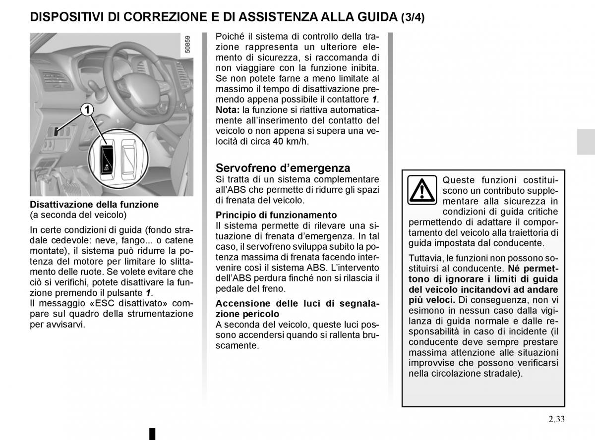 Bedienungsanleitung Renault Koleos II 2 manuale del proprietario / page 137