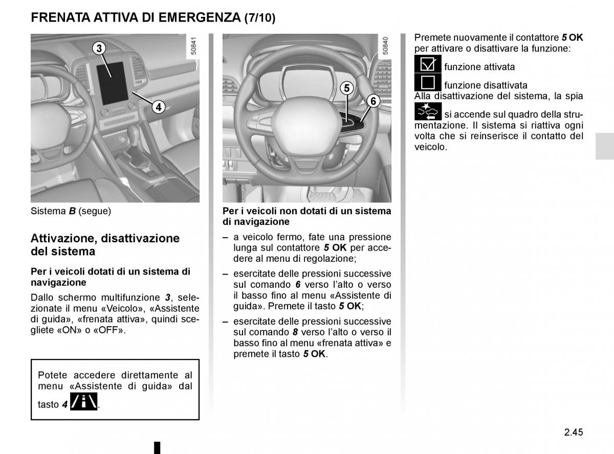 Bedienungsanleitung Renault Koleos II 2 manuale del proprietario / page 149