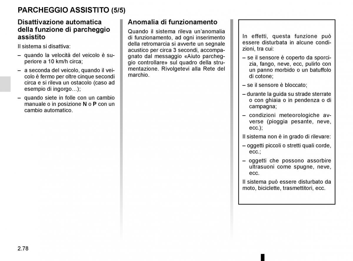 Bedienungsanleitung Renault Koleos II 2 manuale del proprietario / page 182