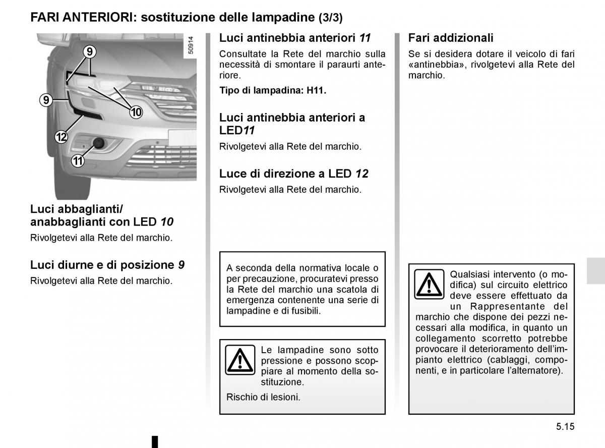 Bedienungsanleitung Renault Koleos II 2 manuale del proprietario / page 277