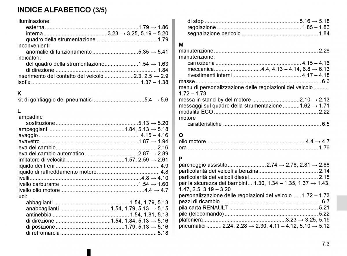 Renault Koleos II 2 manuale del proprietario / page 325