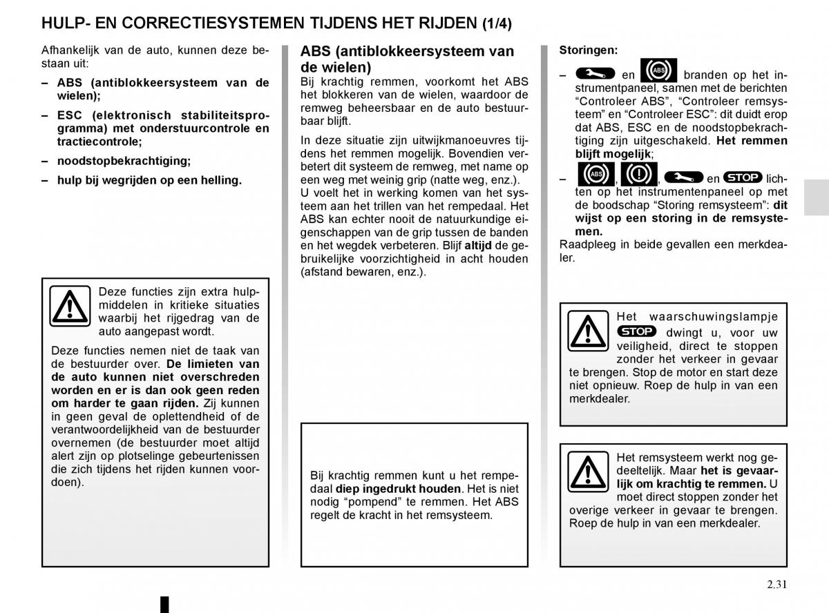 Renault Koleos II 2 handleiding / page 135