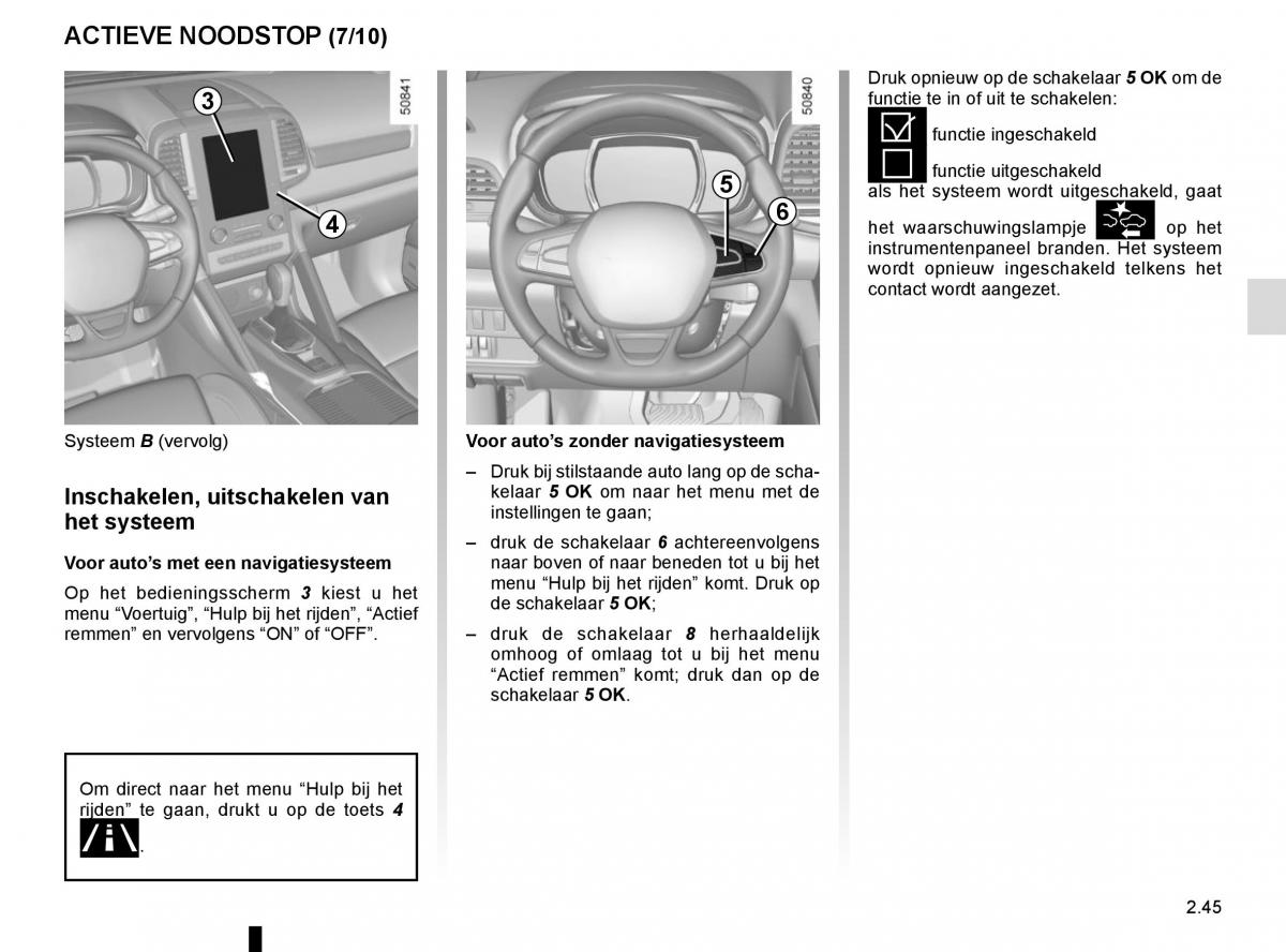 Renault Koleos II 2 handleiding / page 149