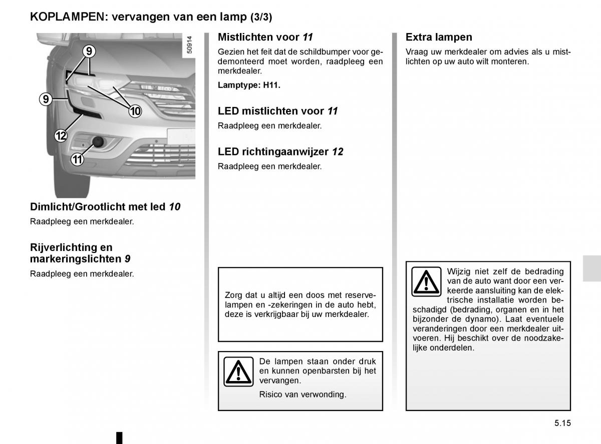 Renault Koleos II 2 handleiding / page 277